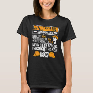 T-shirt Générateur De Chauffage Salaire Horaire Au Moins 4