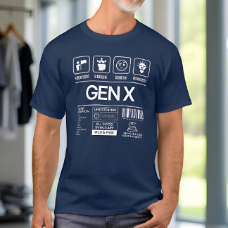 T-shirt Génération drôle X Caractéristiques Marine masculi