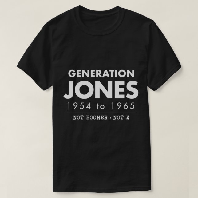 T-shirt Génération Jones (Design devant)