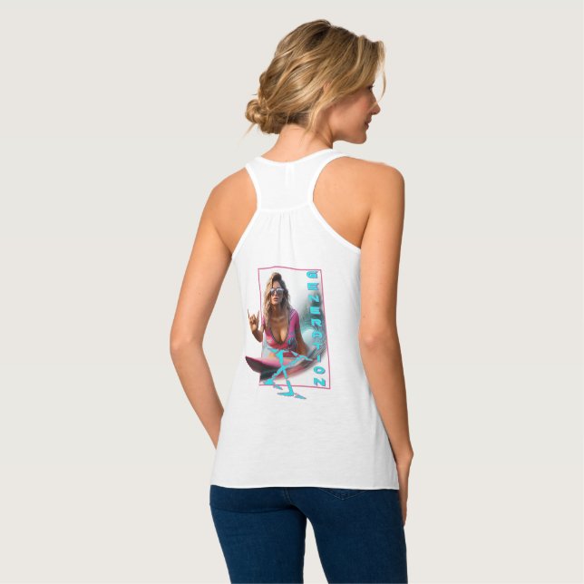 T - Shirt Generation X Florida Surfer Girl (Rückseite Vollansicht)