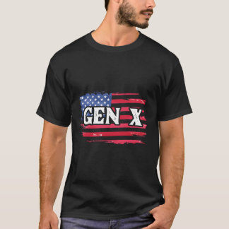 T-shirt Génération X Gen Xer Gen X American Flag
