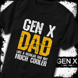 T-shirt Génération X Papa Gen Xer Papa 60s les années 70 8