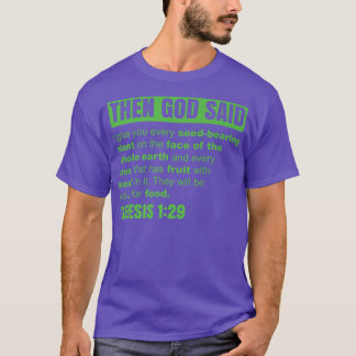 T-shirt Genèse 1 29 Régime Basé Sur Le Plante Végétan Vie 