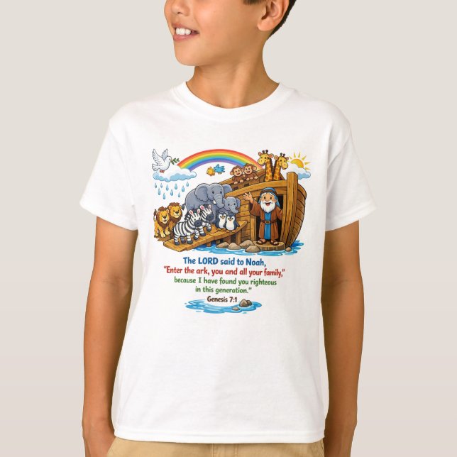 T-shirt Genèse 7:1 (Devant)