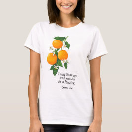 T-shirt Genèse de fruits orange 12:2