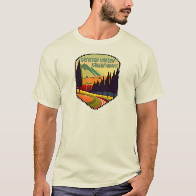 T-shirt Genesee Valley Greenway New York Colonnes (Devant)