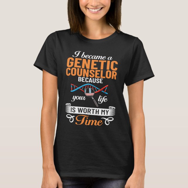 T-shirt Genetic Counselor Assistant Counseling Geneticist (Devant)