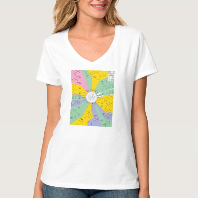 T - Shirt GeneticCode Aminosäuren-Codons (Vorderseite)