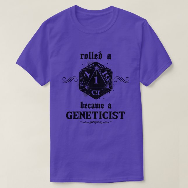 T-shirt Génétique de rouleaux malchanceux (Design devant)