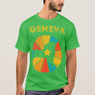 T-shirt Genève New York Vintage Souvenir déshabillé 1