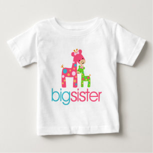 T-shirt génial de grande soeur de girafe