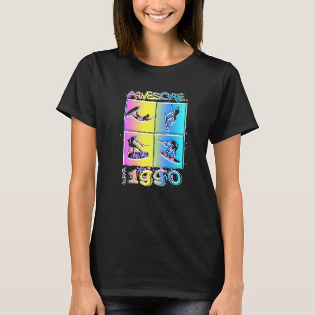 T-shirt Génial depuis 1990 Mode de vie wakeboard  2 (Devant)