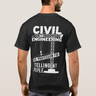 T-shirt Génie Civil La profession pour l'intelligence