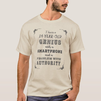 T-shirt Génie de 24 ans