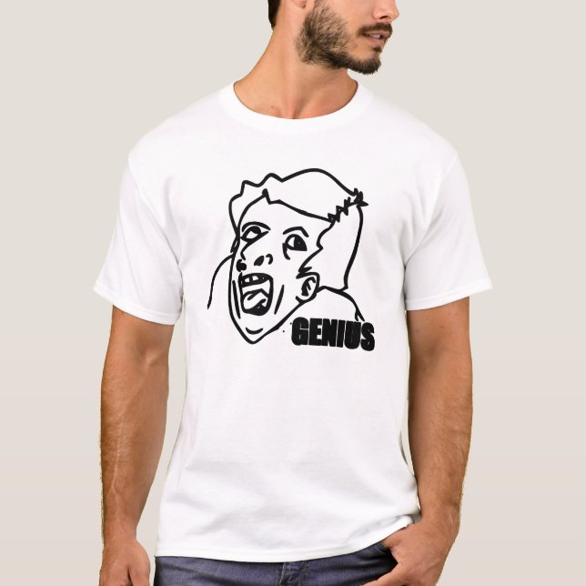 T-shirt génie de meme de rage (Devant)