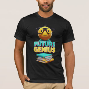 T-shirt Génie du futur - Étudiant nerd 3D mignon avec des 