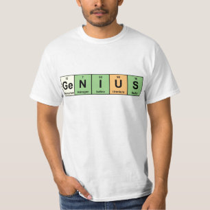 T-shirt Génie - Tableau périodique des produits d'élém