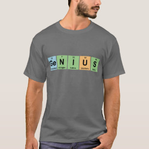 T-shirt Génie - Tableau périodique des produits d'éléments