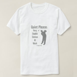 T-shirt Génie Très Stable Au Travail - Une Chemise MisterP
