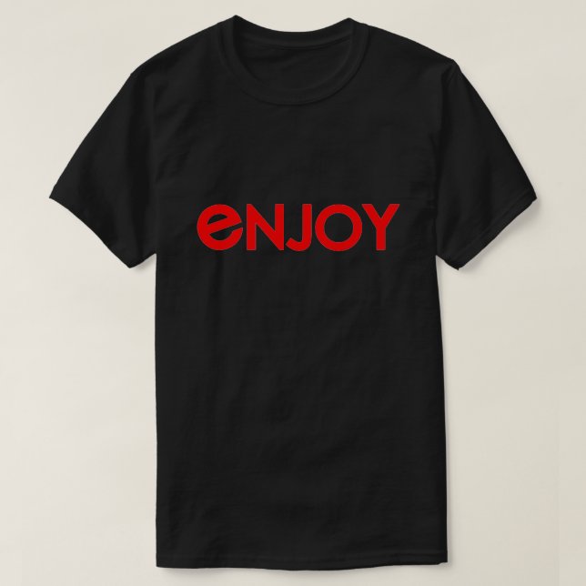 T - Shirt genießen (Design vorne)