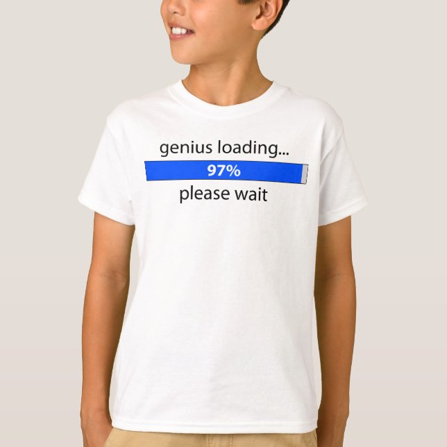 T-shirt Genius Chargement des enfants Ringer T (Devant)