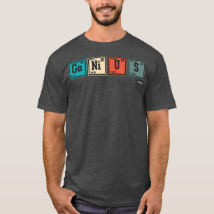 T-shirt Genius éléments de table périodique Enseignant