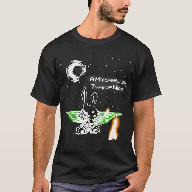 T-shirt Genre de guimauve de nuit (Devant)