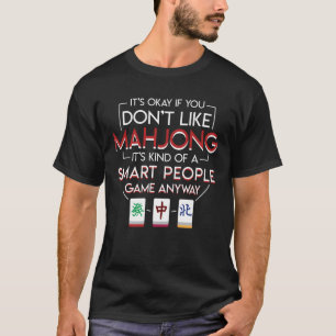 T-shirt Genre de Mahjong de jeu futé de personnes de tout