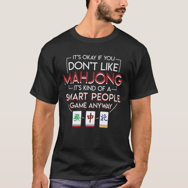 T-shirt Genre de Mahjong de jeu futé de personnes de toute (Devant)
