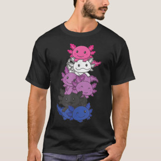 T-shirt Genre fluide Fierté fluide de genre Lgbtq Axolotl