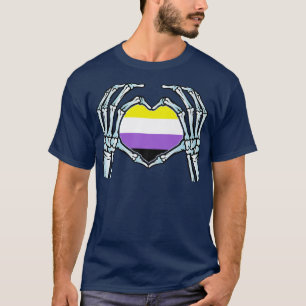 T-shirt Genre non binaire Gay Skeleton Identité sexuelle 