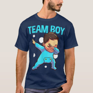 T-shirt Genre Reveal Party Blue Baby Faire-part Team Bo