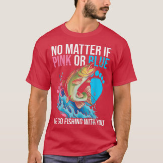 T-shirt Genre Reveal Party Design pour les amateurs de pêc