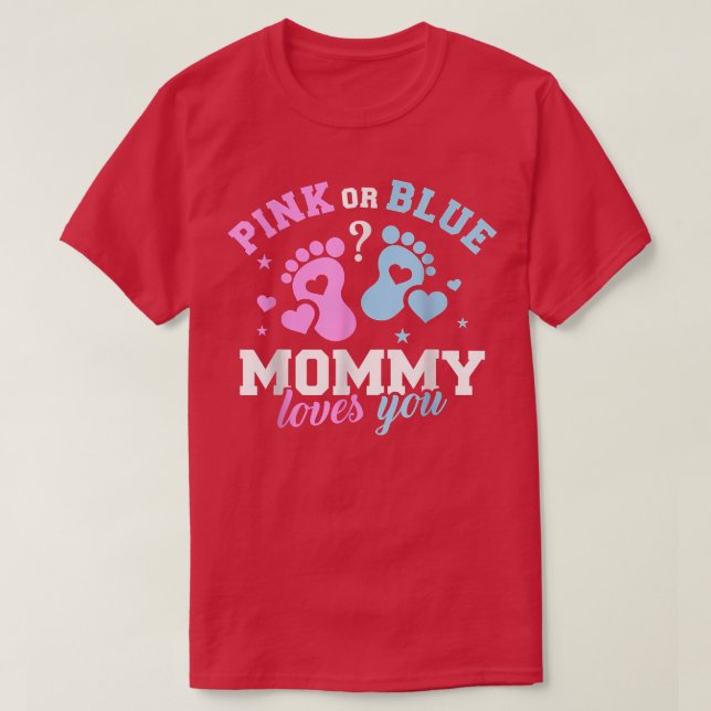 T-shirt Genre révèle maman maman443 (Design devant)