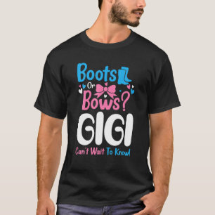 T-shirt Genre Révéler Bottes Ou Bows Gigi Baby Faire-part