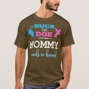 T-shirt Genre révéler buck ou faire maman correspondant Ba