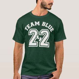 T-shirt Genre révéler équipe bleu garçon 2022 correspondan