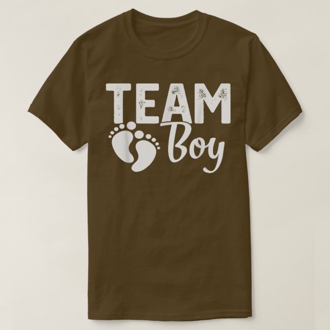T-shirt Genre révéler équipe garçon jumelé famille bébé fê (Design devant)