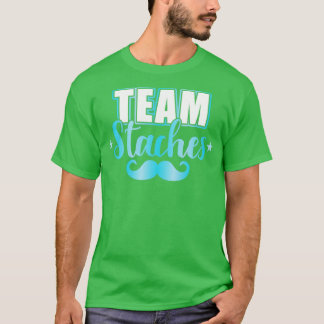 T-shirt Genre révéler équipe garçon staches correspondant 