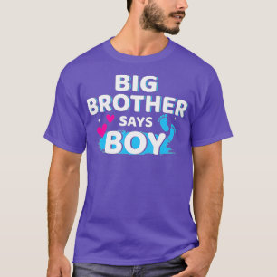 T-shirt Genre révéler frère dit garçon jumelé bébé