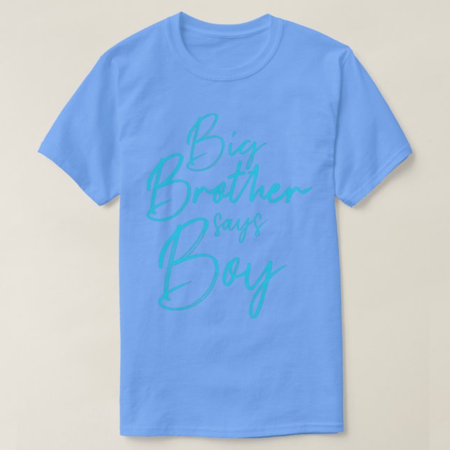 T-shirt Genre révéler frère dit garçon jumelé bébé (Design devant)