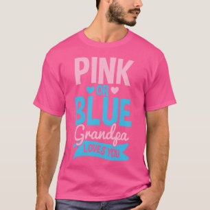 T-shirt Genre Révéler grand-père rose ou bleu 2
