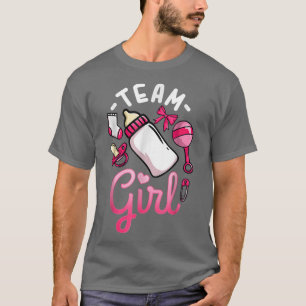 T-shirt Genre révéler l'équipe fille jumelé famille bébé