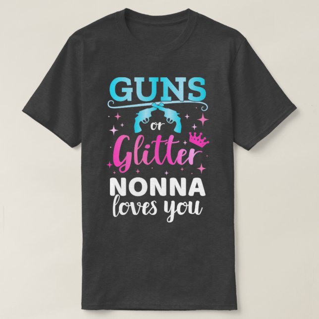 T-shirt Genre révéler les armes ou la parties scintillant  (Design devant)