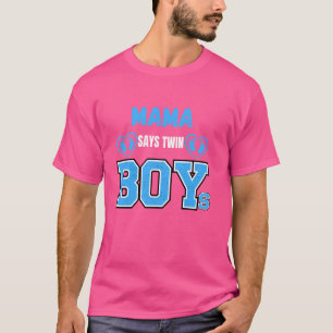 T-shirt Genre révéler Mama dit Twin Boys baby Matching Fa