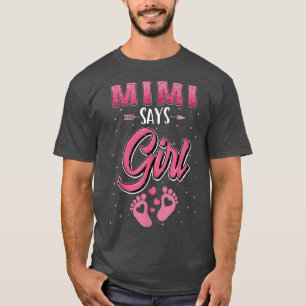 T-shirt Genre révéler Mimi dit Fille bébé jumeler famille