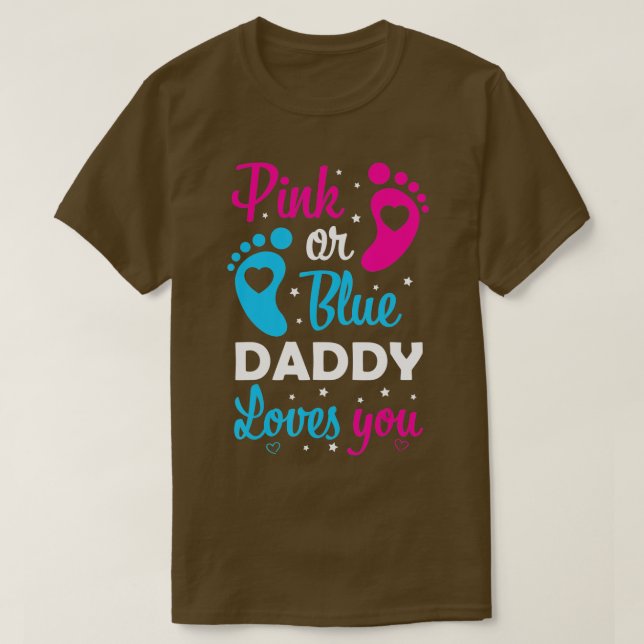 T-shirt Genre Révéler Papa Papa Papa Papa Père Famille (Design devant)
