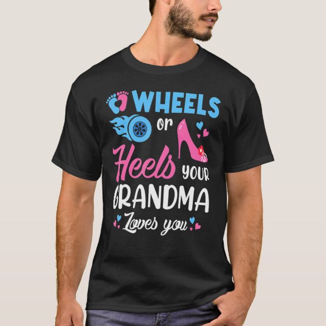 T-shirt Genre Révéler Roues Ou Guériels Votre Grand-Mère A (Devant)