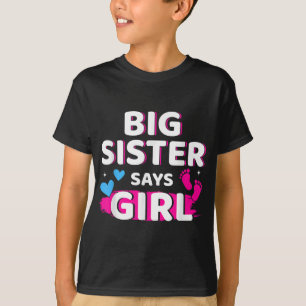 T-shirt Genre révéler soeur dit fille jumelle bébé