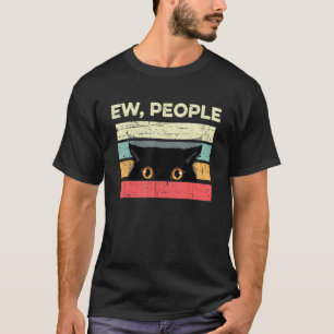 T-shirt Gens Beurk Introverti Chat Anti Social Sarcastique